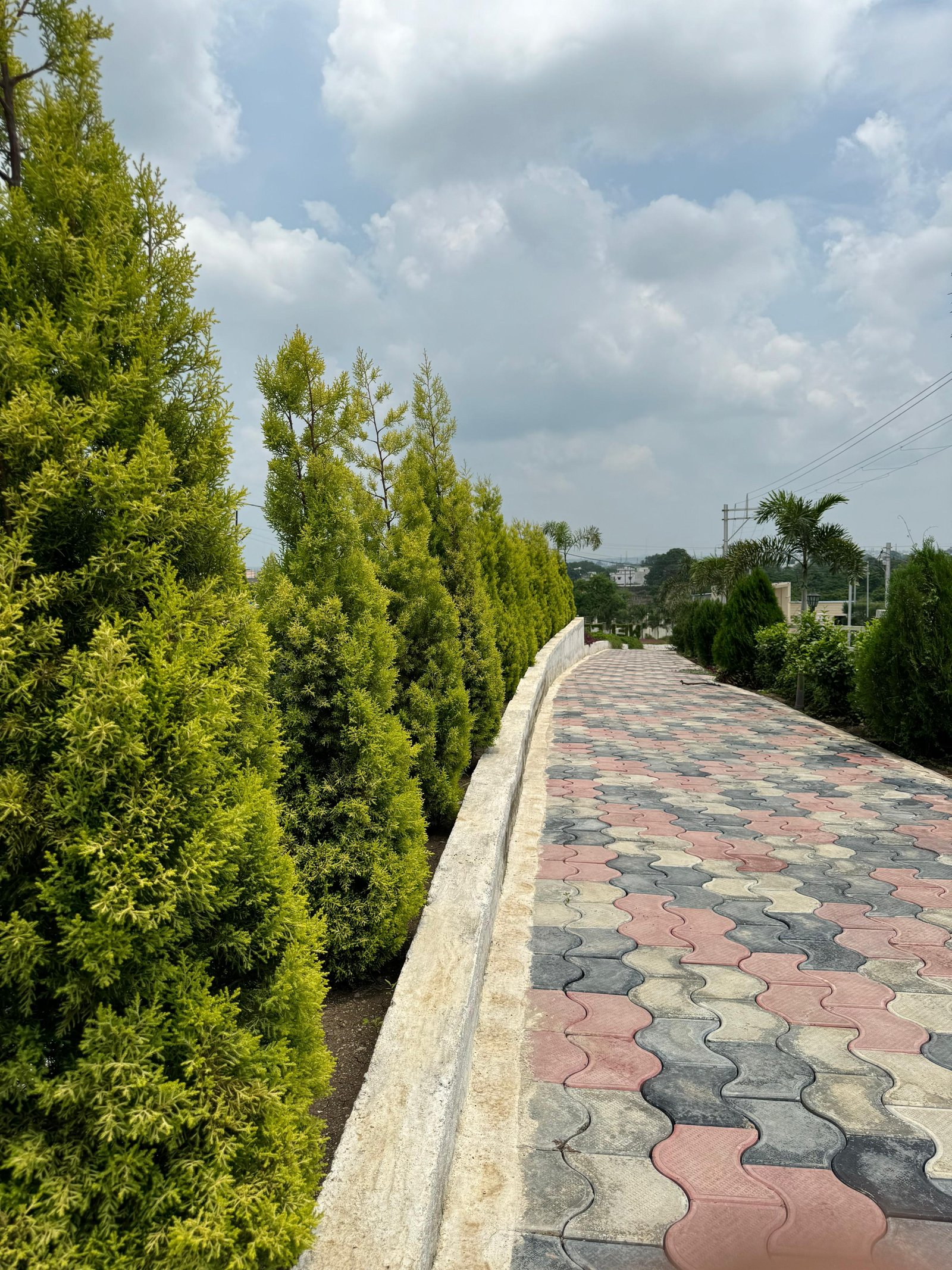 Internal roads and walkways at Mangal City