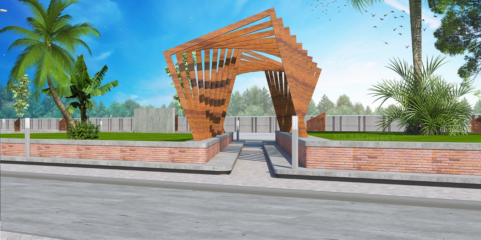 Radha Raman Enclave elevation study
