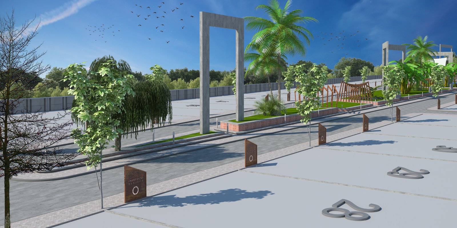 Radha Raman Enclave grand entrance