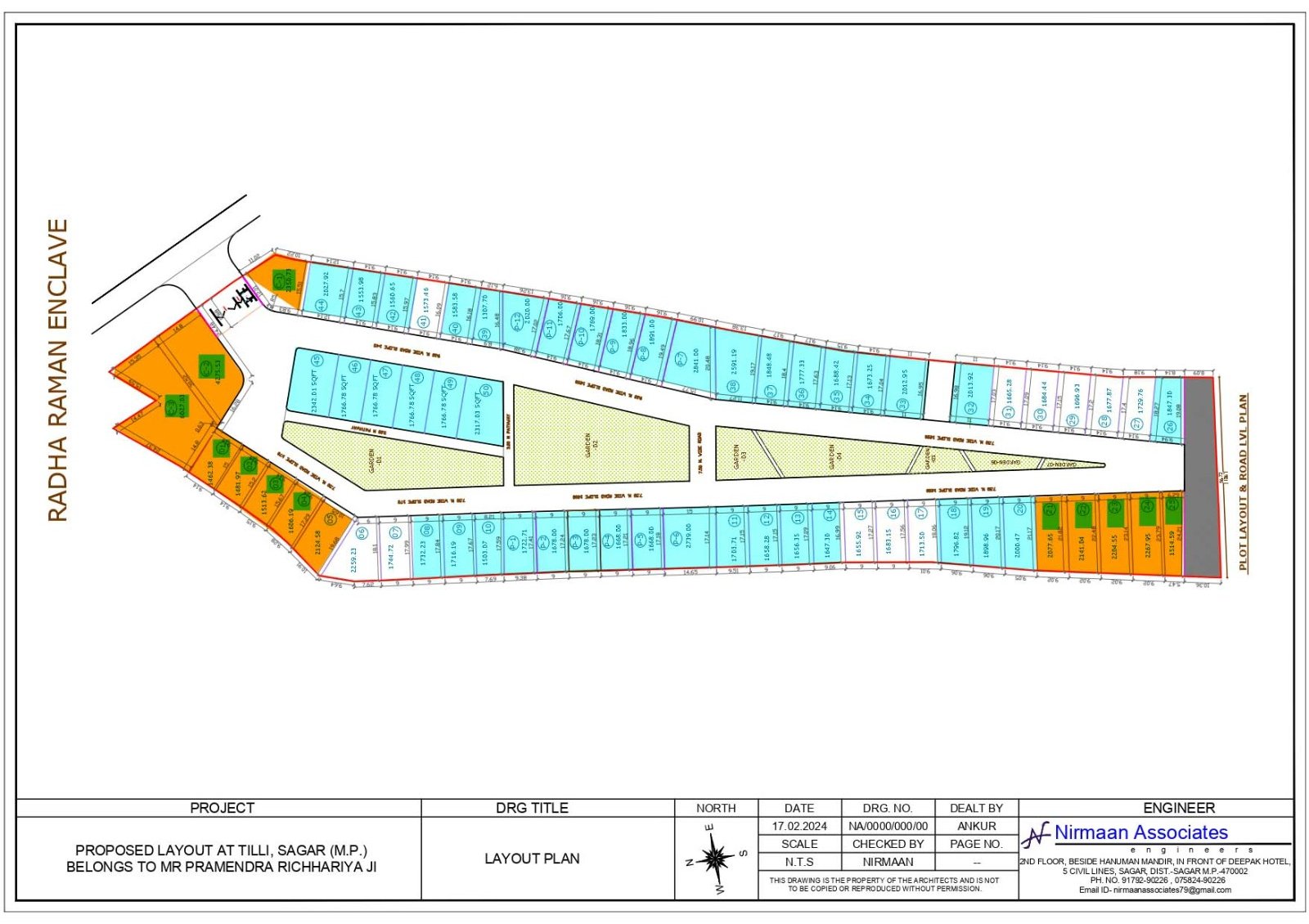 Radha Raman Enclave layout plan