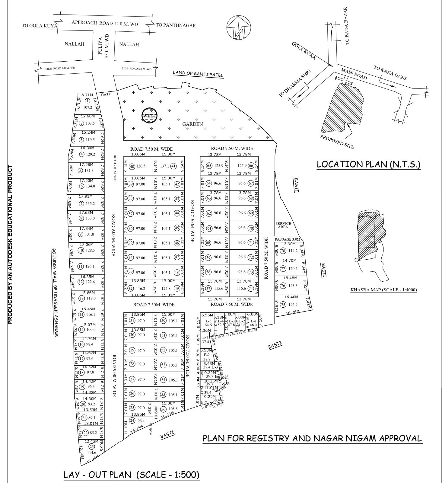 Shri Gopal Vihar layout plan